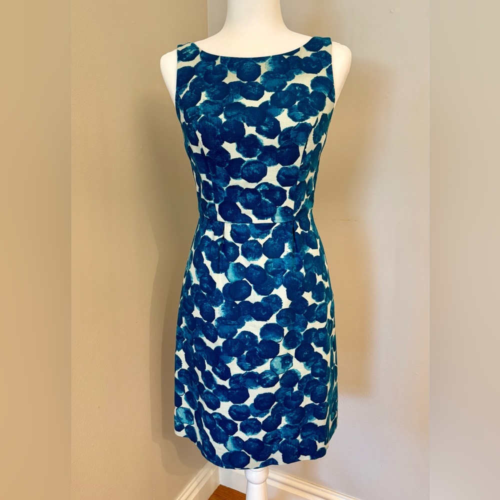 Tabitha Blue and White Midi Dress